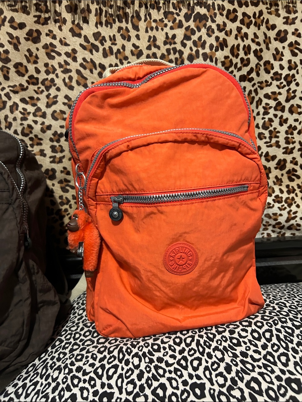 Kipling  2 bundle like new Orange Nylon Backpack - Casual Travel Daypack - Picture 2 of 9